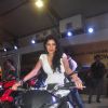Tena Desae poses with the bike at Autocar Show