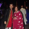 Karan Johar with Mother Hiroo Johar at the Sangeet Ceremony of Riddhi Malhotra and Tejas Talwalkar