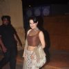 Ameesha Patel poses for the media at the Sangeet Ceremony of Riddhi Malhotra and Tejas Talwalkar