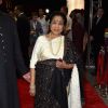 Asha Bhosle poses for the media at Abu Dhabi Film Festival