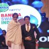 Govinda poses with Amitabh Bachchan at the NDTV Cleanathon