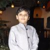 Child Artist who plays the younger Rudra in Mahakumbh poses for the media at the Launch