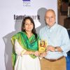 Anupam Kher and Gajra Kottary pose with the Book 'Once Upon a Star'