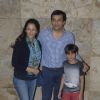 Gayatri Joshi poses with husband and kid at the Special Screening of P.K.