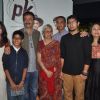 Rajkumar Hirani poses with guests at the Special Screening of P.K. for the Cast and Crew