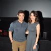 Aamir Khan and Anushka Sharma pose at the Special Screening of P.K. for the Cast and Crew