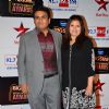 Dilip Joshi poses with wife at Big Star Entertainment Awards 2014