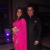 Ronit Roy poses with his wife at Uday and Shirin's Sangeet Ceremony
