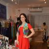 Elli Avram tries out various outfits at Seema Khan's Christmas Collection Launch