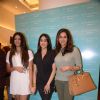 Sridevi poses with her daughters at After Shock's Store Launch