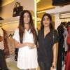 Jahnavi Kapoor and Khushi Kapoor pose for the media at After Shock's Store Launch