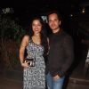 Raghav Sachar poses with his wife at the Success Bash of Alone's Trailer