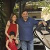 Rishi Kapoor and Riddhima Kapoor pose for the media at the Get-to-Gather for a Christmas Lunch