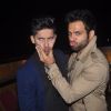 Ravi Dubey and Rithvik Dhanjani make funky face for the camera at the Birthday Bash