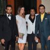 Celebs pose for the media at Sanjay Dutt's New Year Bash