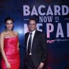 Neha Dhupia and Manish Seth pose for the media at the Launch of Bacardi at Nepal