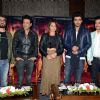 Team poses for the media during the Promotions of Tevar in Delhi