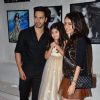 Varun Dhawan and Shraddha Kapoor pose with Dabboo Ratnani's daughter at the Calendar Launch