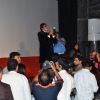 Amitabh Bachchan greets the audience at the Trailer Launch of Shamitabh