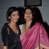 Akshara Haasan poses with her mother Sarika at the Trailer Launch of Shamitabh