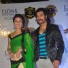 Ssharad Malhotra and Divyanka Tripathi pose for the media at Lion Gold Awards