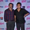 Sachin Khedekar and Mahesh Manjrekar pose for the media at the Music Launch of Marathi Movie Mitwa
