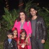 Farah Khan poses with husband Shirish Kunder and their children at her Birthday Bash