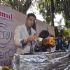 Ranveer Brar prepares a dish at the Launch of Master Chef Season 4