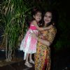 Gurdeep Kohli poses with her daughter at Charan Singh's Lohri Celebration