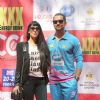 Aftab Shivdasani with his fiance were seen at the CCL Match Between Mumbai Heroes and Veer Maratha