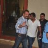 Sanjay Dutt waves at the camera while Leaving for Yerwada Jail