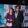 Sanjay Khan and Zarina Khan pose for the media at the Premier of Sharafat Gayi Tel Lene