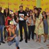 Team of Badlapur poses with the members of Radio Mirchi