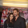 Sunny Leone poses with husband Daniel Weber at the Mandate Cover Launch
