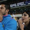 Aftab Shivdasani was snapped with wife at Mumbai Heroes Vs Kerala Strikers Match
