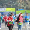 Dia Mirza was snapped participating in Standard Chartered Mumbai Marathon 2015