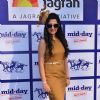 Amy Billimoria poses  for the media at Mid Day Race