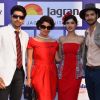 Celebs pose for the media at Mid Day Race