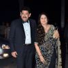 Pankaj Dheer with his wife were seen at Kush Sinha's Wedding Reception