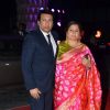 Shekhar Suman with his wife at Kush Sinha's Wedding Reception