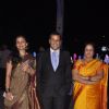 Chetan Bhagat poses with family at Kush Sinha's Wedding Reception