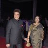 Raj Babbar and Nadira Babbar pose for the media at Kush Sinha's Wedding Reception