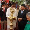 Amitabh Bachchan lights the lamp at the Launch of World's Most Advanced Technology in Eye Care
