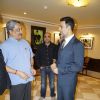 Akshay Kumar was snapped interacting with Officials at the Special Screening of BABY