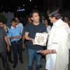 Vikas Khanna and Amitabh Bachchan were snapped interacting at Rohit Khilnani's Book Launch