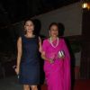 Tanishaa Mukerji poses with mom Tanuja at Bappi Lahiri's Wedding Anniversary