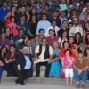 Subhash Ghai poses with students at his Birthday Bash