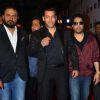 Salman Khan arrives in style with Mika Singh at the 60th Britannia Filmfare Awards