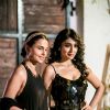 Shreya Saran poses with a guest at Hundred Hearts' Glamorous Charity Dinner