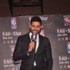 Abhishek Bachchan interacts with the audience at NBA All - Star 2015 Meet
